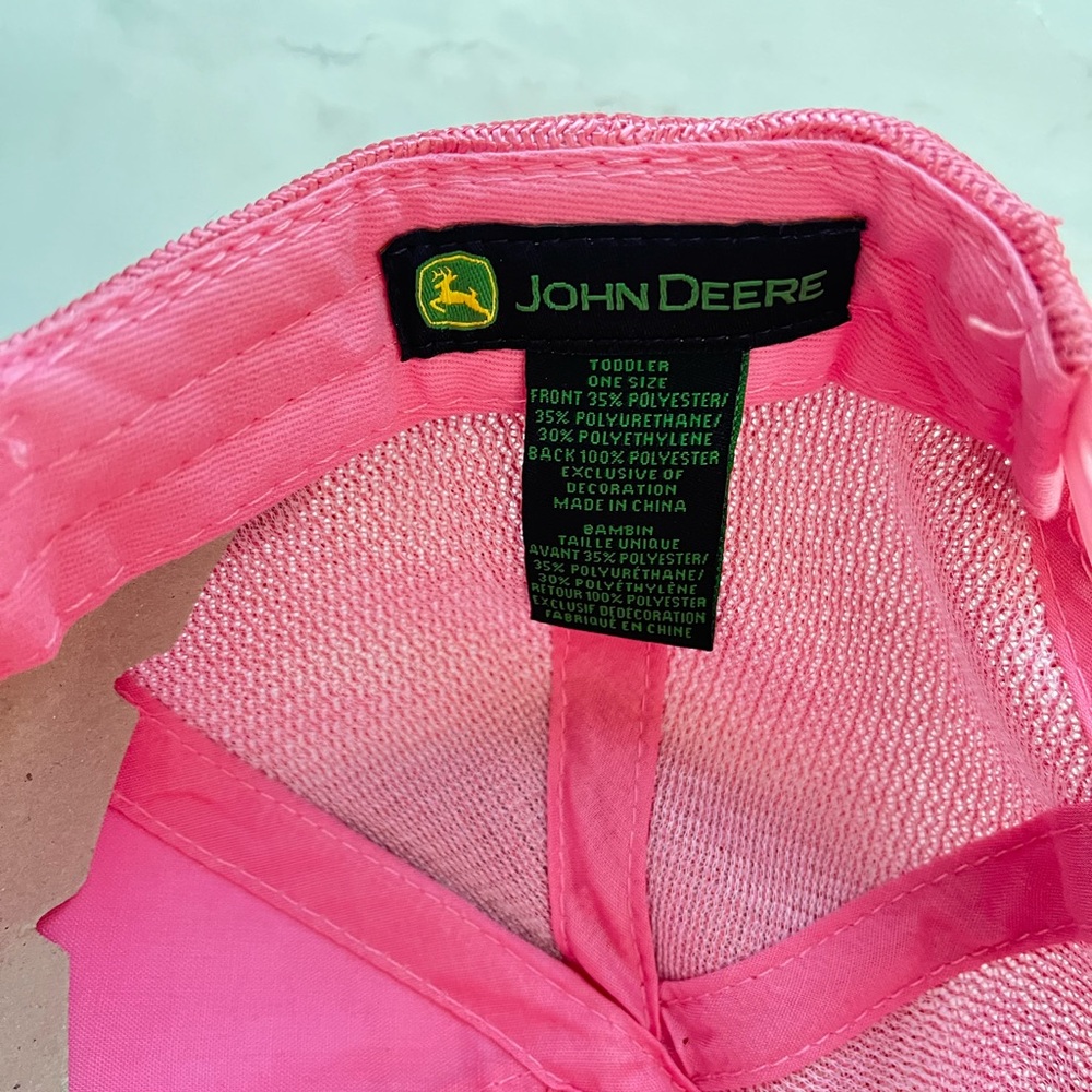 John Deere Sparkling Pink Toddler Cap - Picture 3 of 7